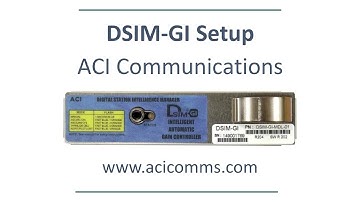ACI DSIM-GI RF Amplifier Setup