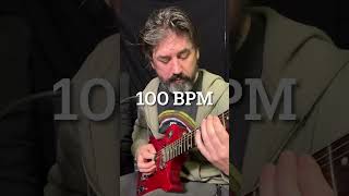 Guitar playing the bass part from last post an octave higher and at 100bpm.  #writingmusic #guitar