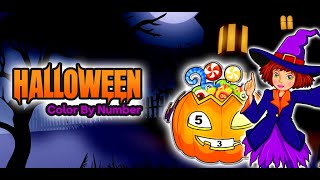 Adult Halloween Color By Number Book Free Relaxing screenshot 2