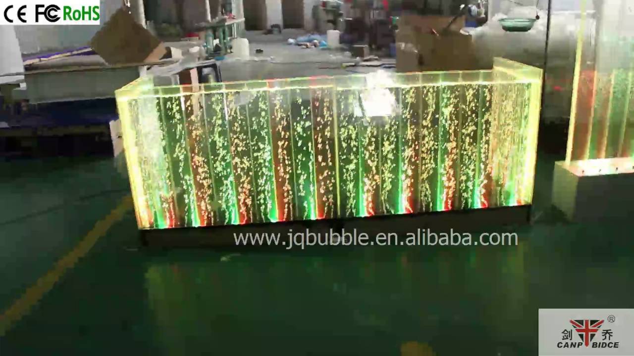Customized Water Bubble Wall Bar Counter Stand Design YouTube
