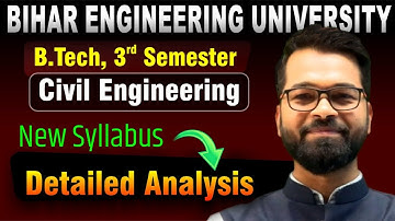 B.Tech 3rd Semester | Civil Engineering | Detailed Syllabus Analysis | Bihar Engineering University