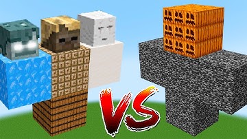ALPHA MUTANT BEDROCK GOLEM vs All Ghast, Husk, Stray, Ravager Bosses - Battle Minecraft Mobs