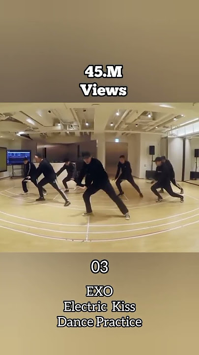 Top 5 Most Viewed EXO Dance Practice Video #shorts #song #dancepractice #dance #music