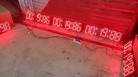 Stopwatch using Arduino and 32x16 LED Matrix DMD P10 RED single color | Stopwatch