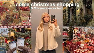 christmas shopping in london & christmas decor haul 2023