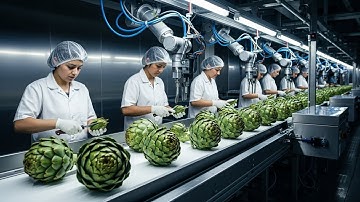 Inside the Artichoke Factory | From Field to Packaging (Full Process)