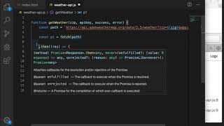 03 Weather API Lib Promise