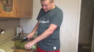 Как резать ананас