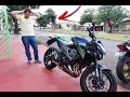 DEIXEI SÓ O CANO SEM O DONO DA MOTO SABER ‹ Z800 ›