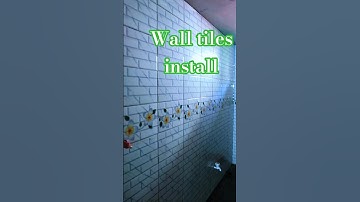 Wall tiles install #tiles #anujtiles #bathroomdecor #woodworking #bathroomdesign #shortsviral #wood