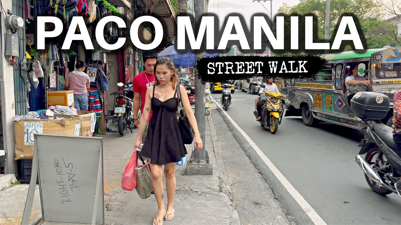 Wandering Paco Manila Philippines in REAL Immersive 3D Audio [4K HDR]