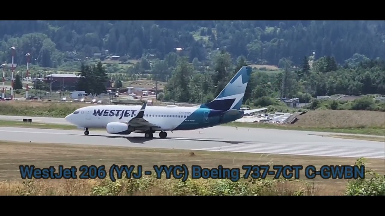 WestJet B737 Departing Victoria!