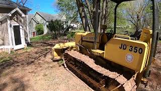 John Deere 350 dozer shaping yard for topsoil by Bobcat325 151 views 4 weeks ago 9 minutes, 40 seconds