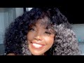 Fringe Bangs | How I Cut My Hair to Frame My Face | Deep Wave #Curly Bangs