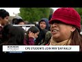 Some Chicago students attend May Day rally at Daley Plaza as most schools opt out of district buses