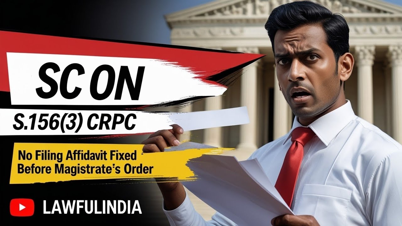 SC: Non-Filing of Affidavit U/S 156(3) CrPC is Curable But Must Be Fixed Before Magistrate’s Order