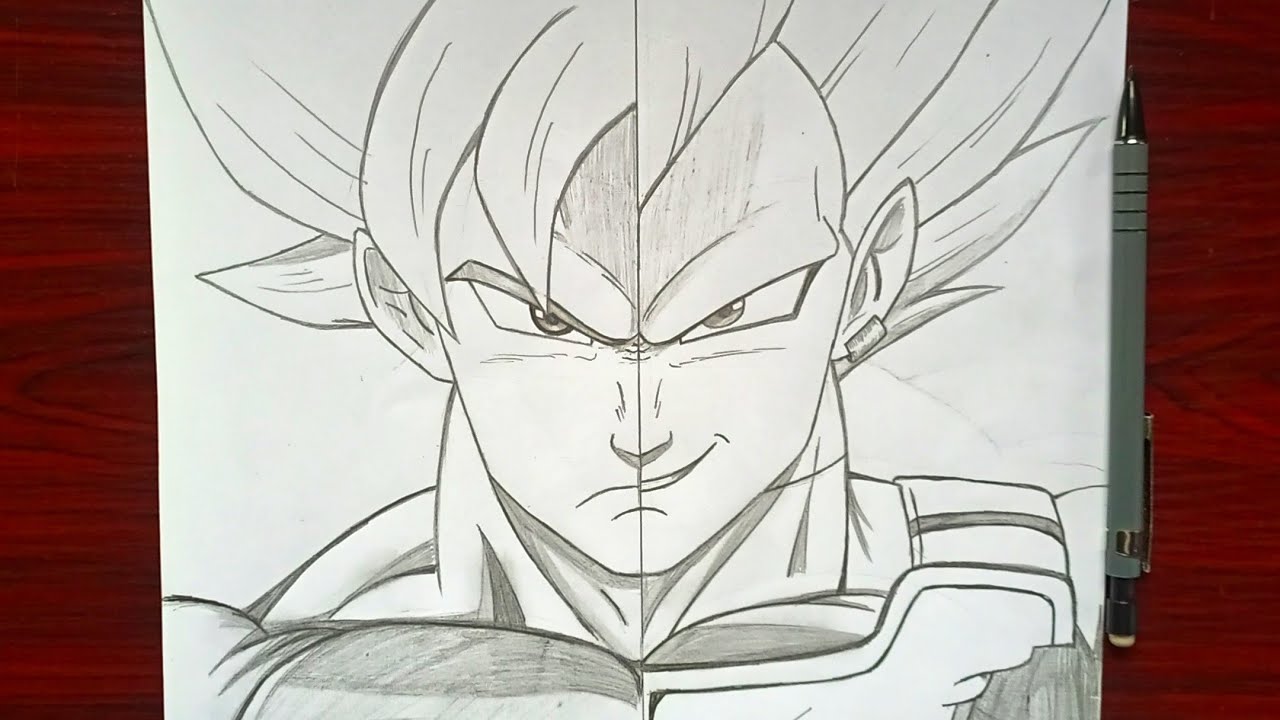 Ultra Instinct Vegeta Drawing + Video