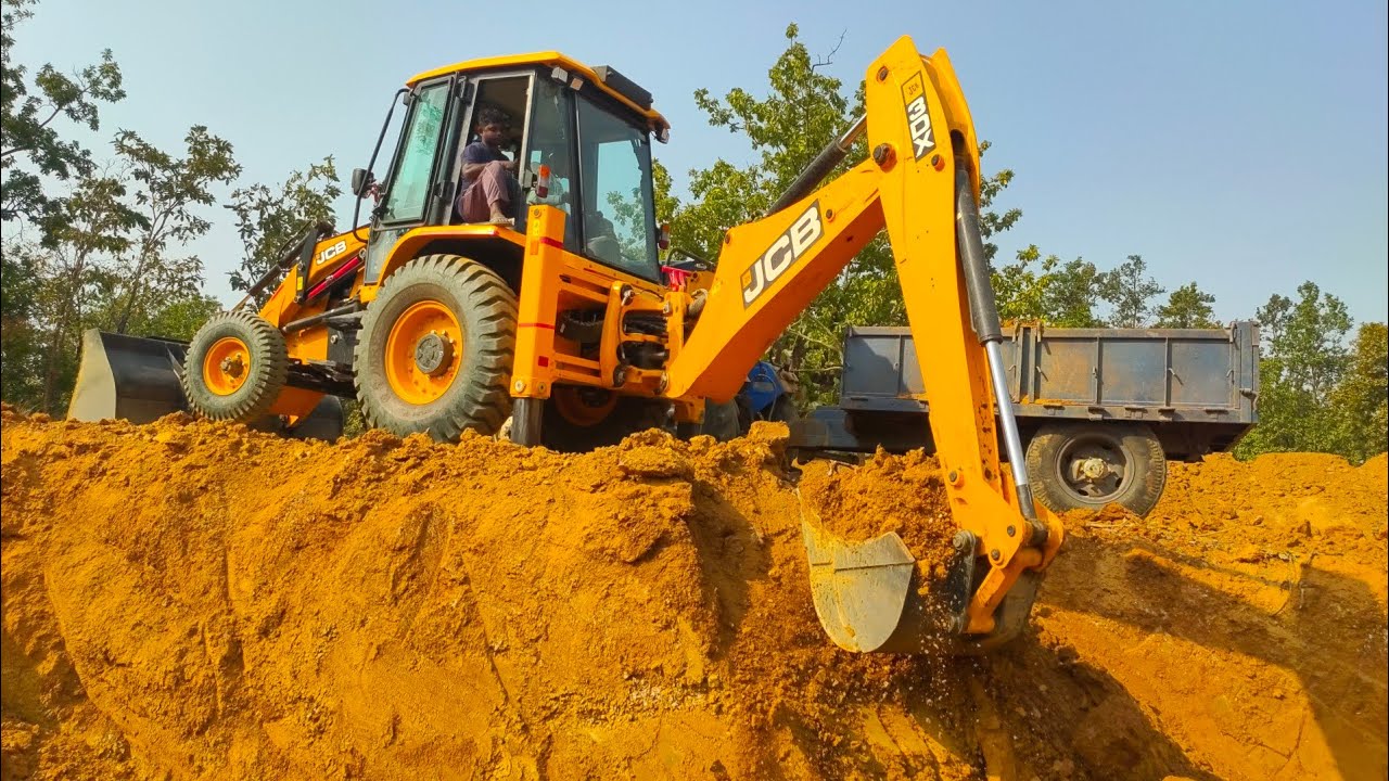 JCB backhoes Loader Working 🌲3DX JCB Machine New Working Video Making