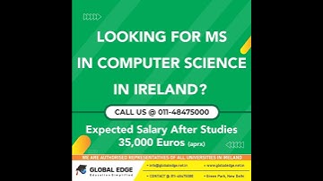 Looking For MS in Computer Science in Ireland? | Global Edge | Call Now @ 01148475000