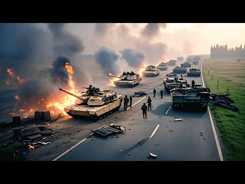 1 Hour Ago US 50 Tank Convoy Thwarted By Russian Troops Before Entering Kyiv