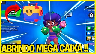 ABRI A MEGA CAIXA E GANHEI MUITOS BRAWLERS NOVOS !! -  BRAWL STARS GAMEPLAY !!