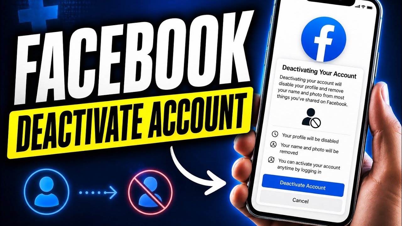How to Deactivate Facebook Account - YouTube