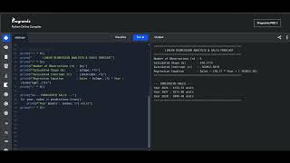 Linear Regression in python used for Annual Sales Forecasting (2026-2028) | Group 7 | AIML