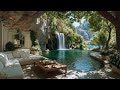 Waterfall Patio Retreat Birdsong Nature Sounds For Relaxation And Stress Relief 