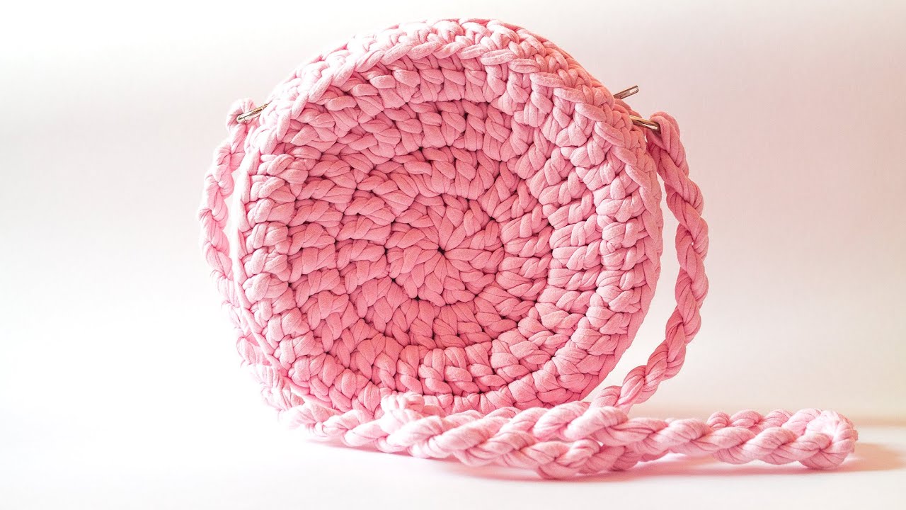 Round Bag. Crochet. Double crochet - YouTube
