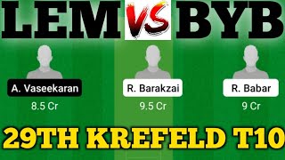 Download lagu LEM vs BYB || LEM Vs BYB Prediction || BYB VS LEM 29TH ECS T10 KREFELD MATCH