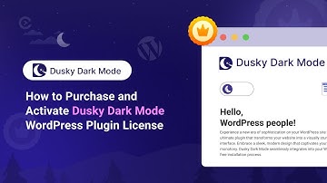 How to Purchase and Activate Dusky Dark Mode Plugin License for WordPress | Best Dark Mode Plugin