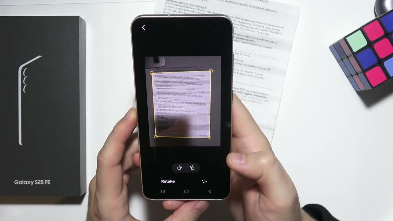 Samsung S25 FE: как сканировать документы