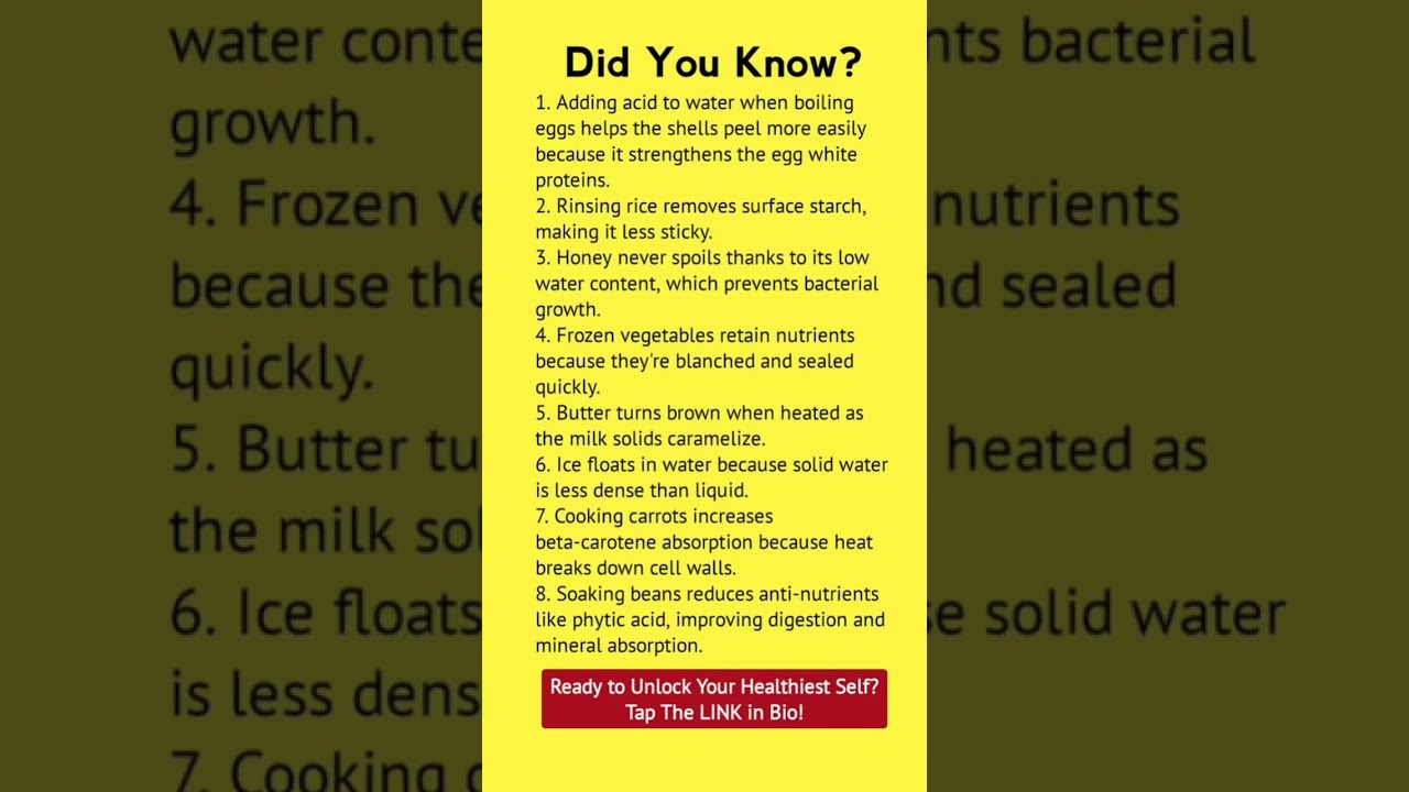 Did You Know These Food Science Secrets? 