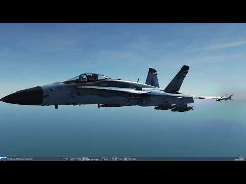 Видео: Применение вооружения воздух-земля на самолете F/A-18c в DCS