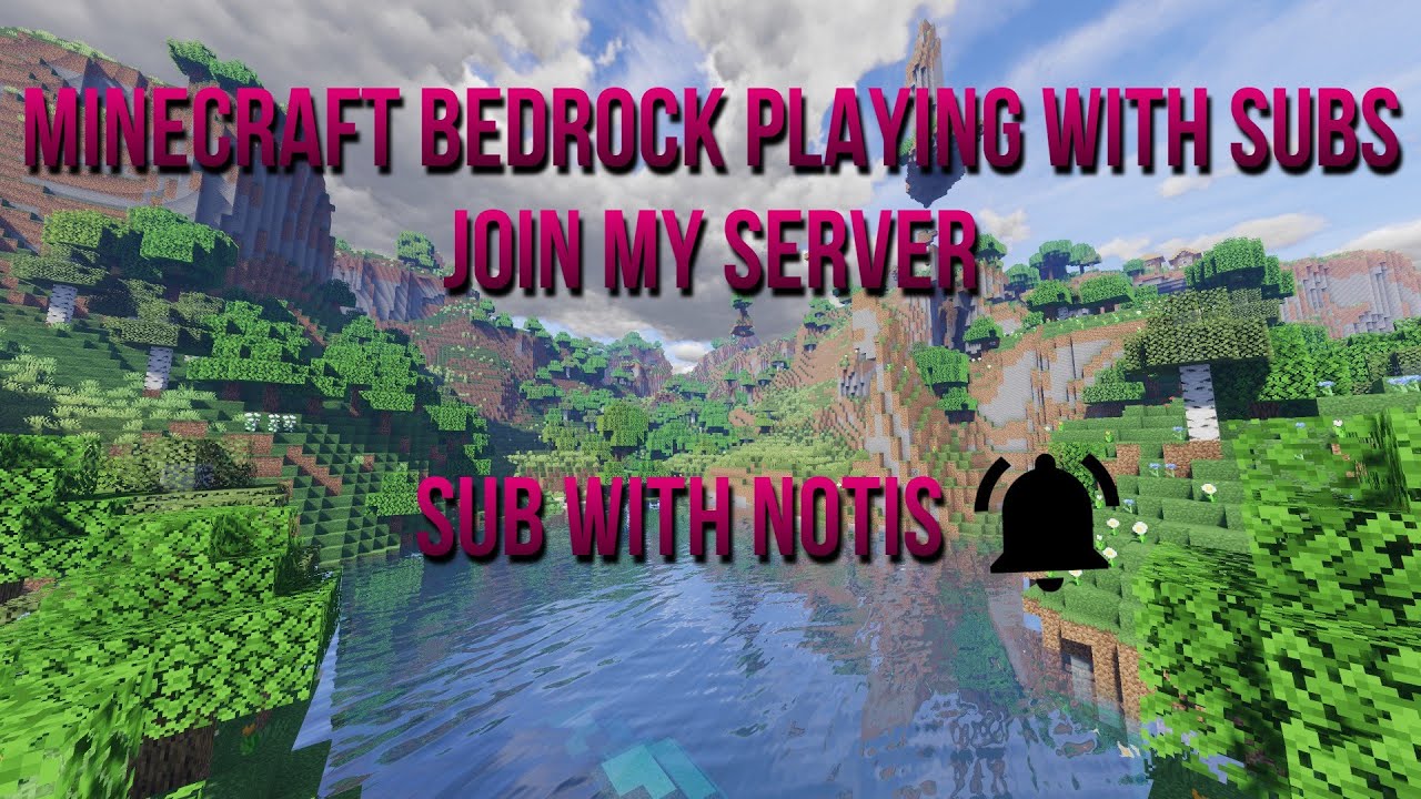 Minecraft Bedrock | JOIN MY REALM | PLAYING WITH SUBS - YouTube