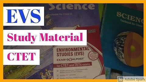 CTET EVS Study Material | Paper 1 | by N Bushra