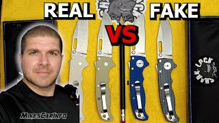 Demko AD 20.5  Real VS Fake Knife  Shark Lock