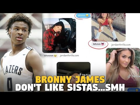 Lebron James Son Bronny Doesn't  Like Black Women...And Guess Who Is Mad?