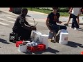 Detroit Street Drummers &quot;HotBox” performing at a Tigers game 2017