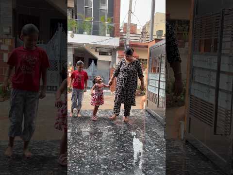 Barish Ke Saath Ole Padne Lage 🌧️😱❄️ #trending #minivlog #vlog