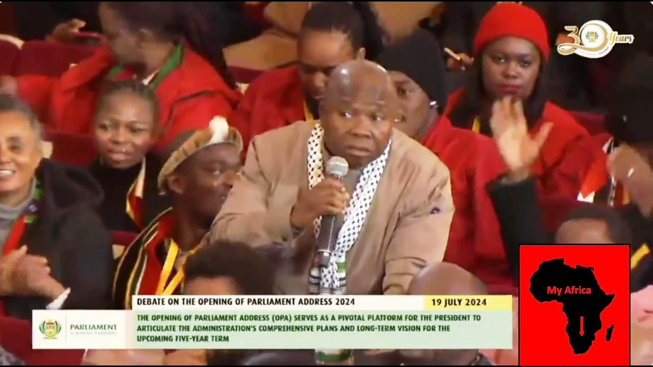 RUDE MK And EFF Members Wont Allow FF Plus Pieter Groenewald To Debate Opening Of Parliament Address