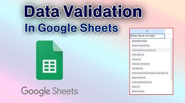 Data Validation in Google Sheets, Drop down list google sheet me kaise banaye ?