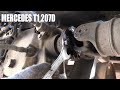 MERCEDES T1 207D| Демонтаж кардана, ручника, рулевого редуктора, дворников и проводки!