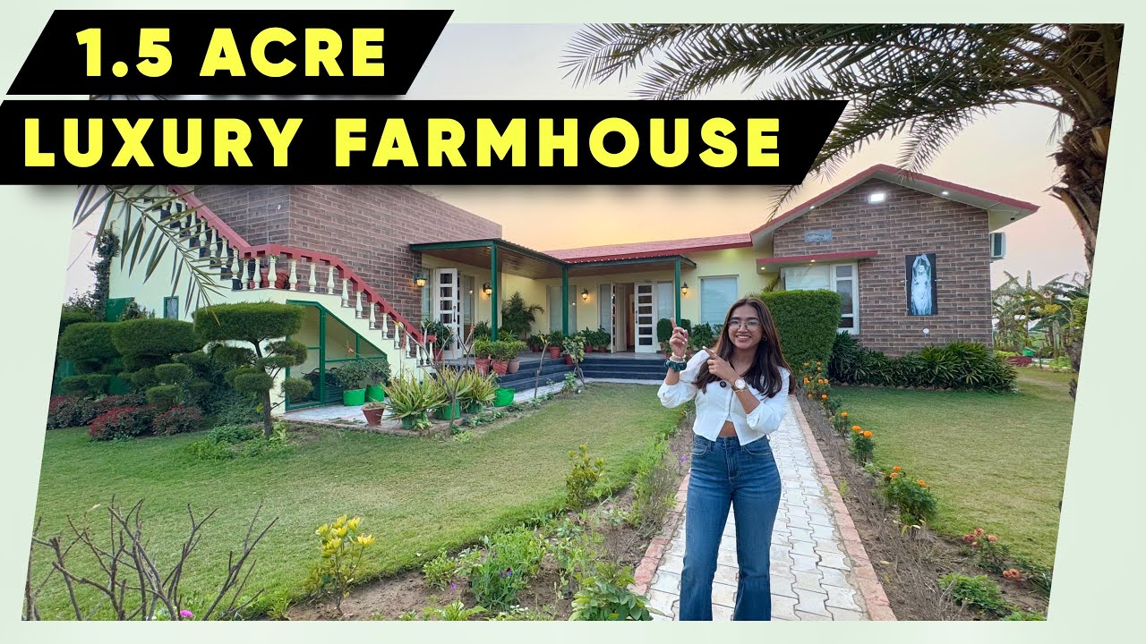 Luxurious Farmhouse Tour | inside a 1.5 Acre Beautiful Farmhouse with 2 BHK & Garden | Morinda