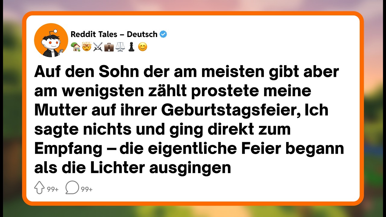 „Auf das Kind, das am meisten gibt, aber am wenigsten zählt.“ Mein Onkel prostete mir auf der Geburtstagsfeier meiner Mutter zu, die ich komplett bezahlt hatte – Saal, Band, Catering, Blumen,...