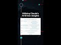 Utilizing Claude's AI-Driven Insights #ai #artificialintelligence #machinelearning #aiagent