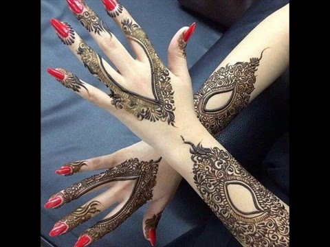Stylish Arabic Mehndi Design For Bridal 2016 - YouTube