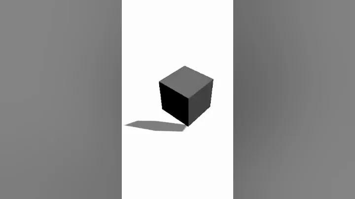 Three.js Rotating Cube With shadow #threejs #animation