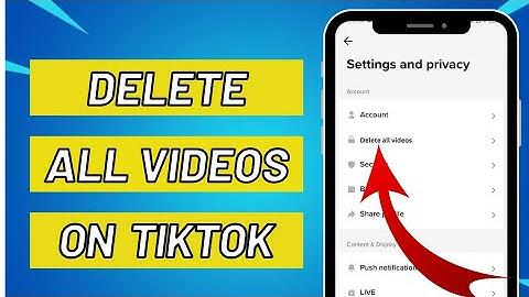 How to delete all your tiktok videos in one click 2023?