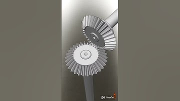 BEVEL GEAR ROTATING ANIMATION #gear #gearbox  #industrial #machine #viral
